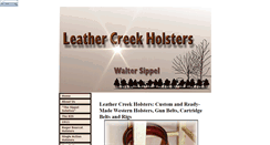 Desktop Screenshot of leathercreekholsters.com