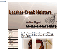Tablet Screenshot of leathercreekholsters.com